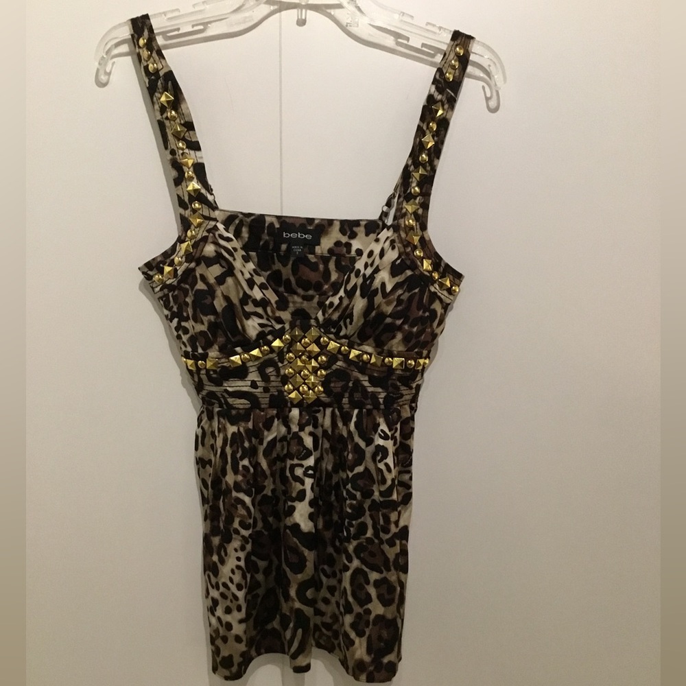 Bebe animal print top, S